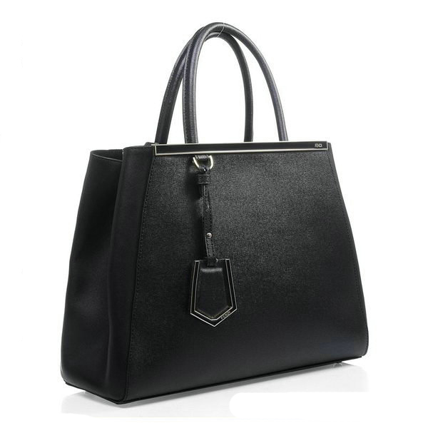 F2552M Fendi 2Jours cuoio originale Borsa F2552M nero